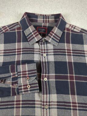 UNTUCKit Shirt Men's XL Plaid Long Sleeve Flannel Casual Button Up McLyntyre